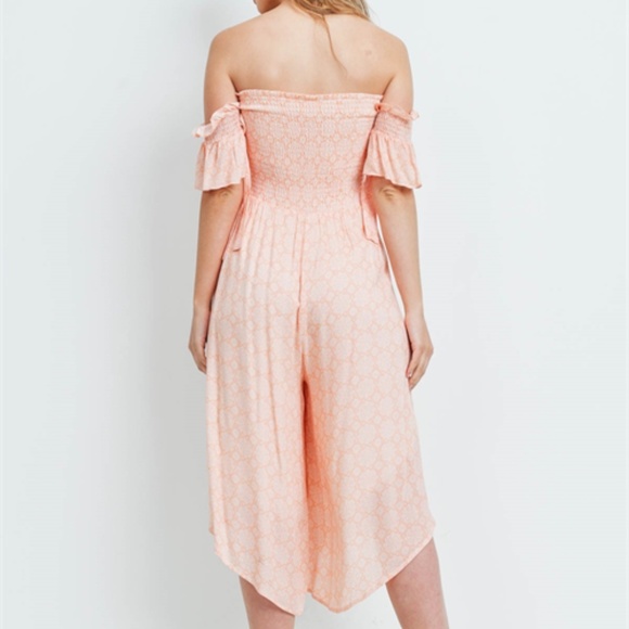 PEACH WHITE ROMPER - Picture 7 of 14